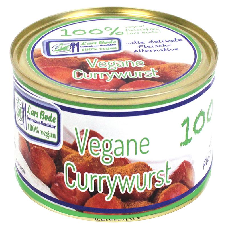 vegane Currybockwurst in Sosse